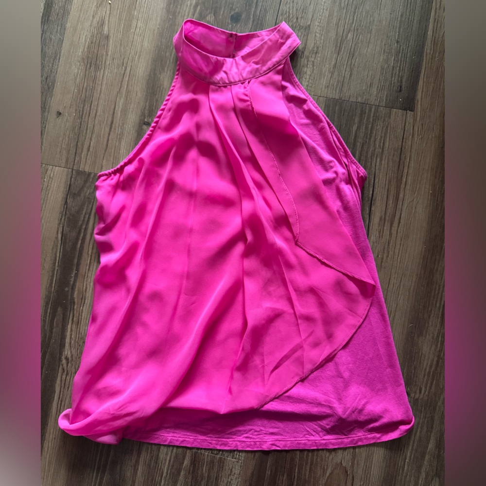 Brina & Em Mixed Media Halter Tank